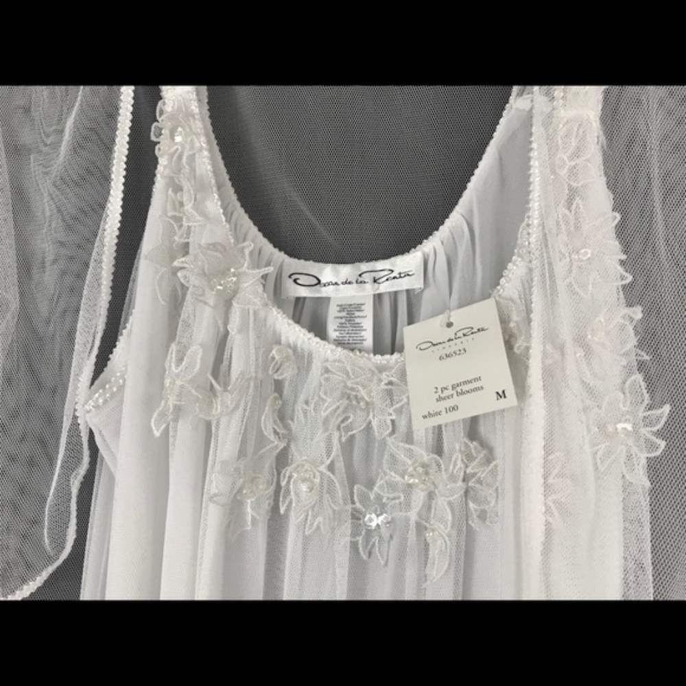 SOLD Oscar de la Renta Embellished 2 Piece Dress M - Picture 3 of 5